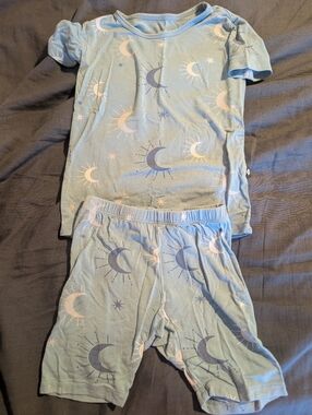 Kyte BABY Light Blue Moon & Star Pajama Set
